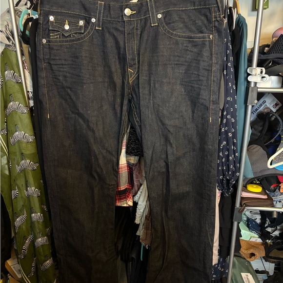 True Religion Ricky Indigo Relaxed Fit Jeans 40x34